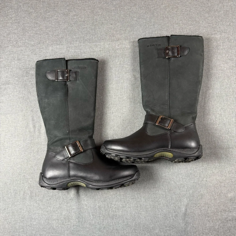 WOMANS BAFFIN  CHARRY BOOT SIZE 6‎  BLACK BELL-W010 BK1  BAFFIN BELL-W010